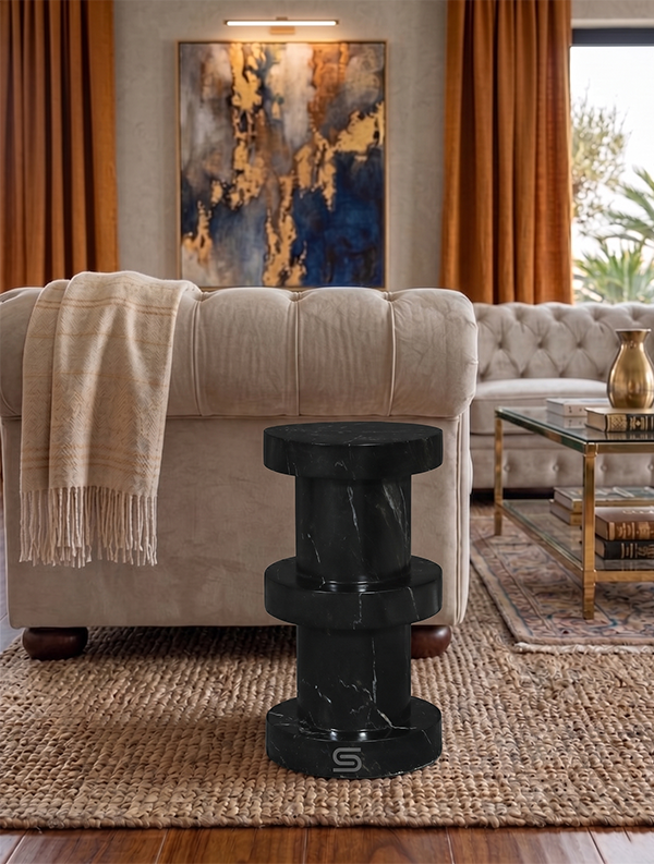 Torvex Marble Side Table