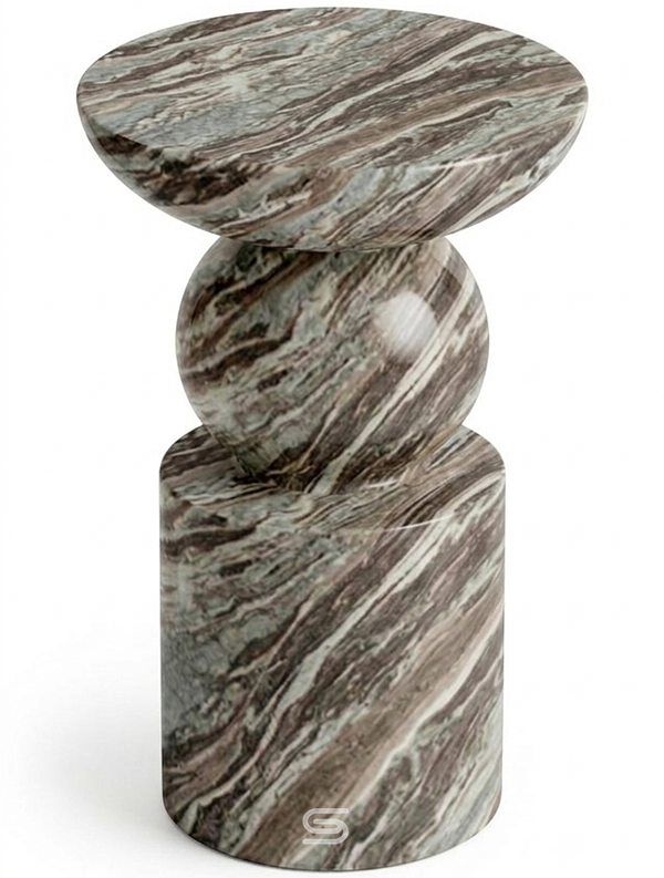 Petra Totem Marble Side Table