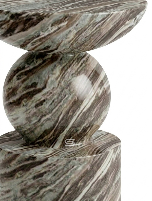 Petra Totem Marble Side Table