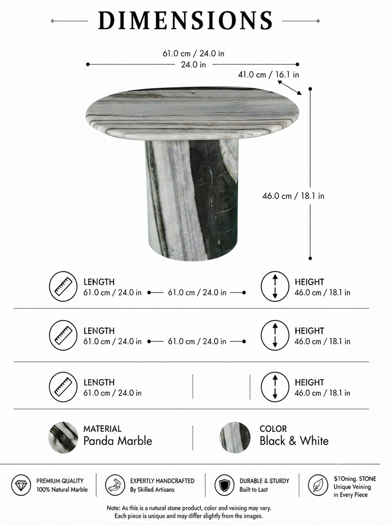 Pavia Oval Side Table