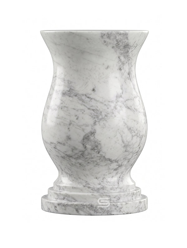 Virello White Marble Side Table