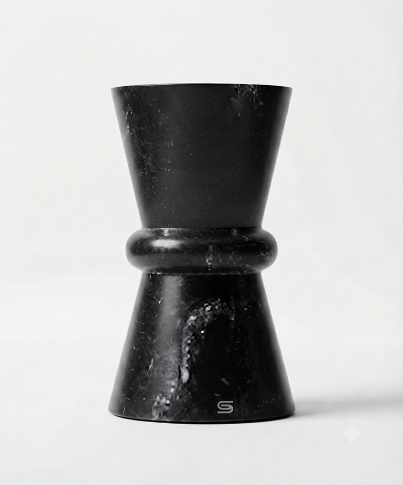 Luna Black Marble Accent Piece Side Table