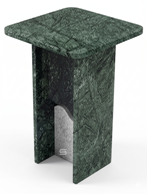 Verdora Green Marble Side Table