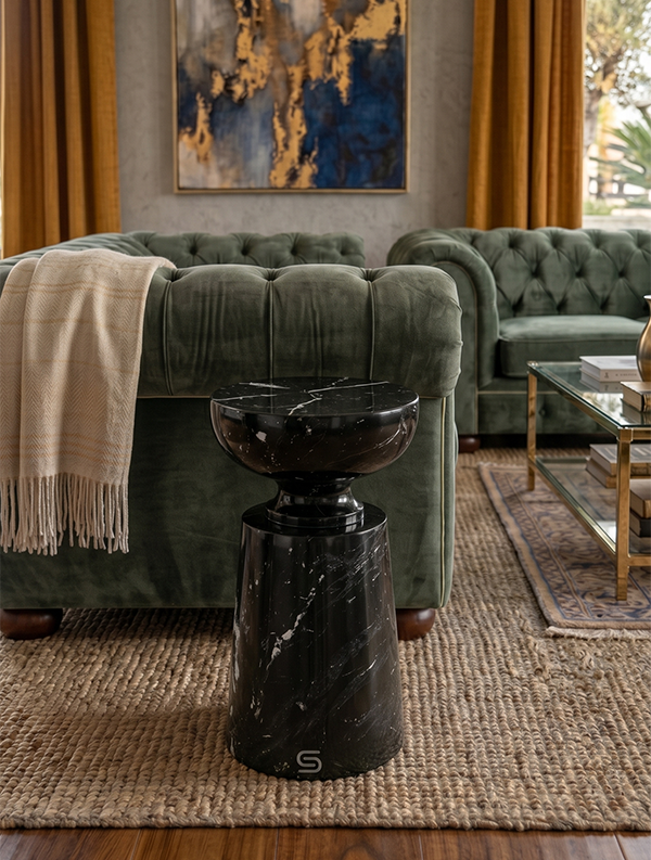Calyro Marble Side Table