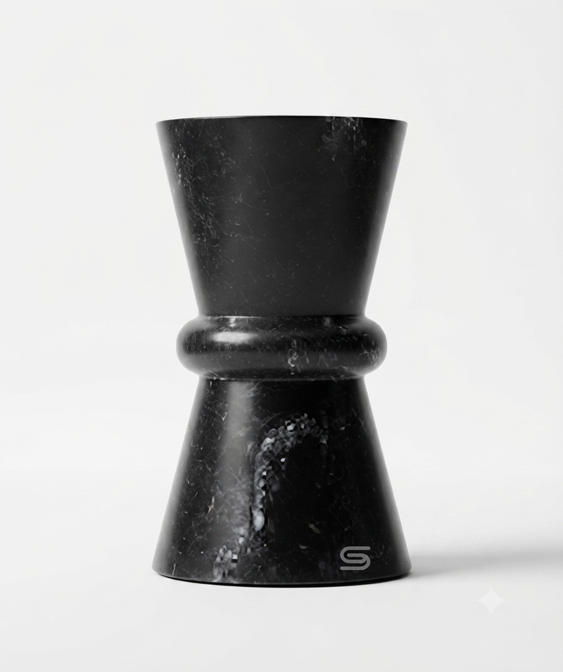 Luna Black Marble Accent Piece Side Table