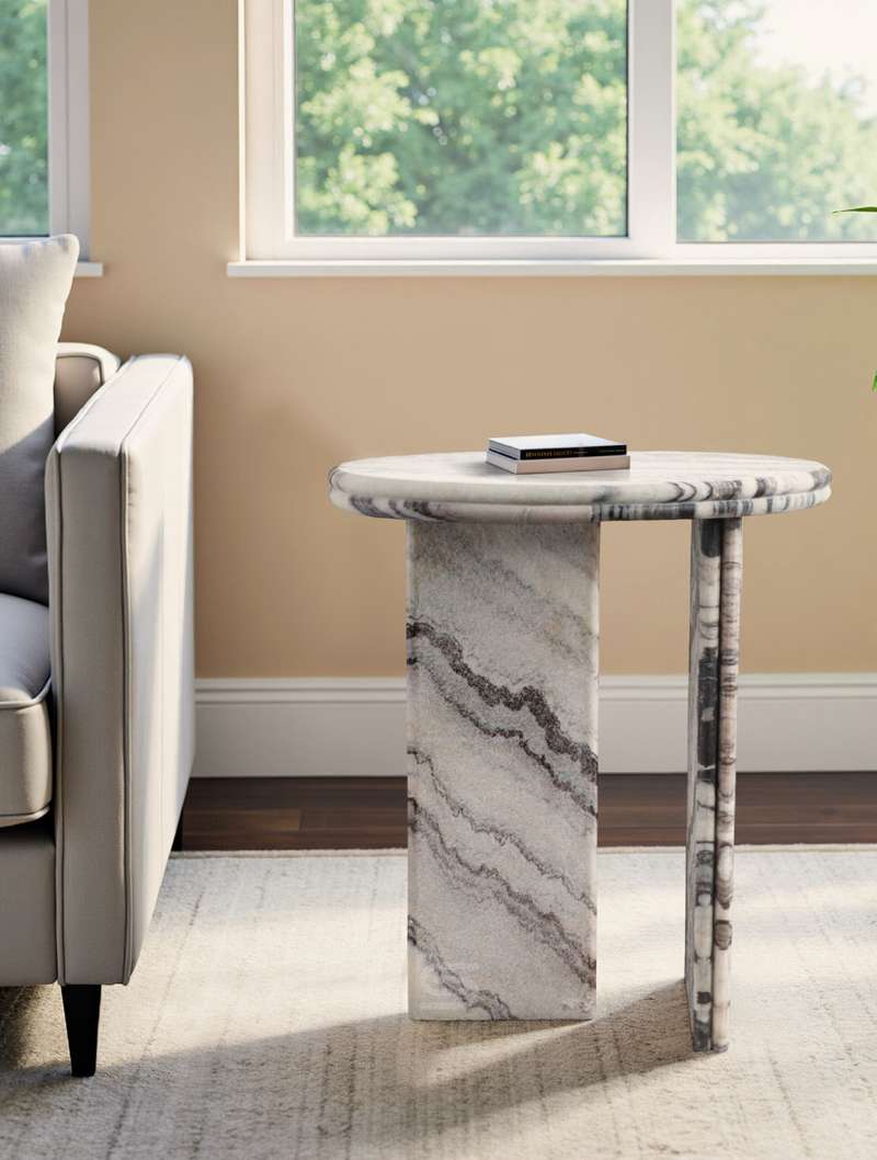 Luna Wave Marble Table