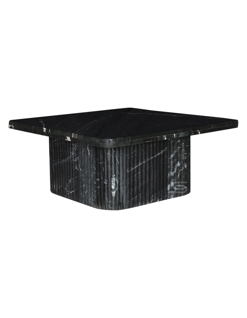 Nero Flute Black Marble Coffee Table