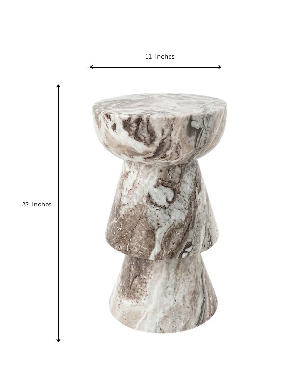 Arvion Marble Side Table