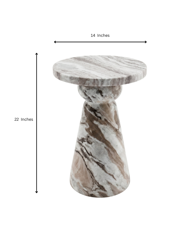 Travion Marble Side Table