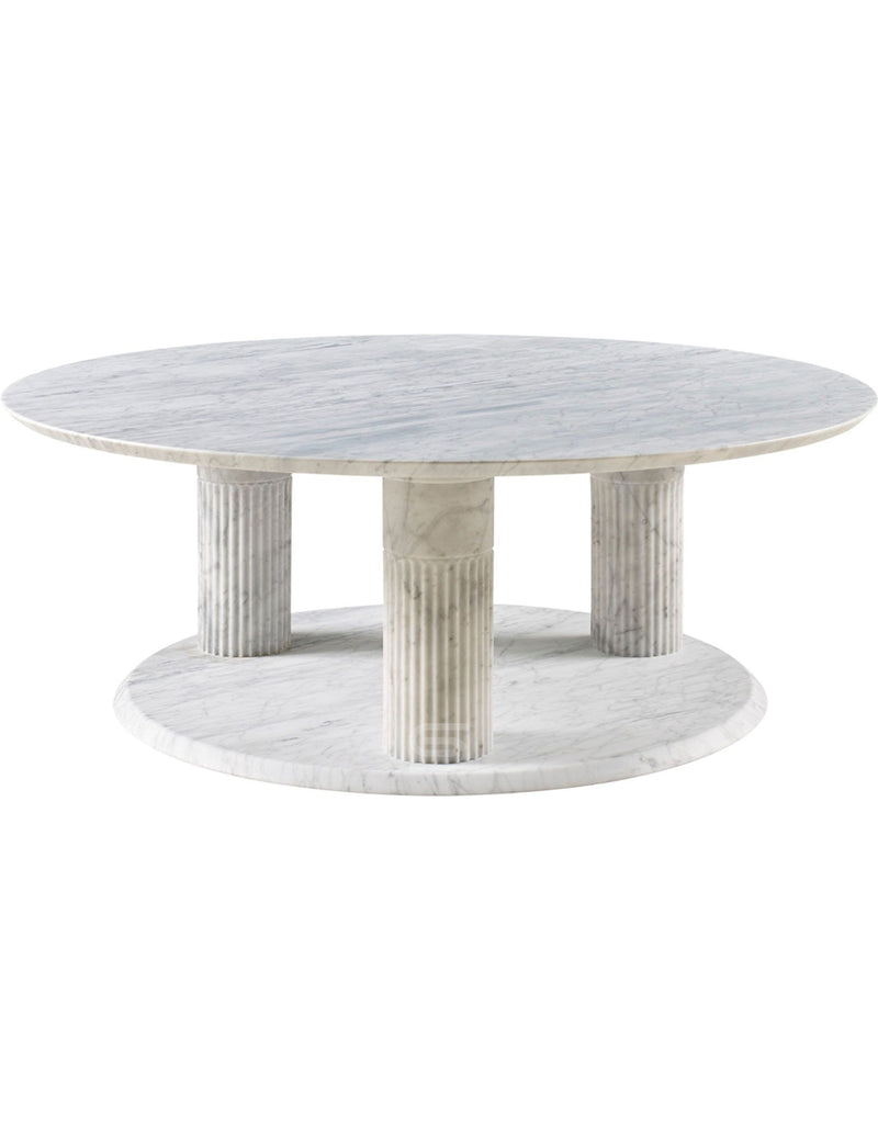 Aurelius Fluted Marble Coffee Table