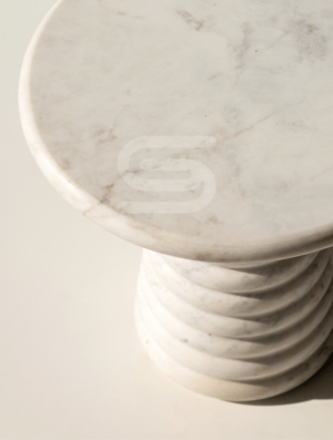 Cono Ringo White Side Table - Image 2