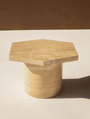 Dew Travertine Coffee Table Set Of 2 - Image 2
