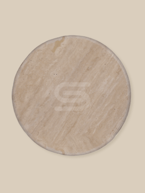 Cono Classic Travertine Side Table - Image 3