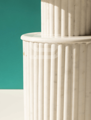Fluto Storey White Side Table - Image 3