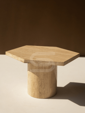 Dew Travertine Coffee Table Set Of 2 - Image 4