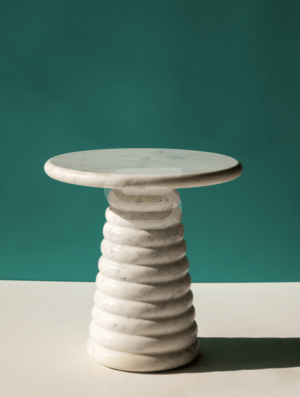 Cono Ringo White Side Table - Image 4