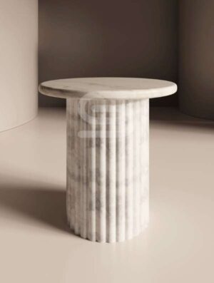 Fluto Classic White Side Table - Image 2