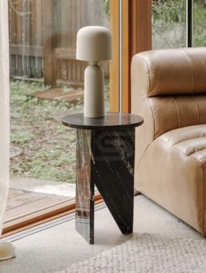 Slate Cross Side Table