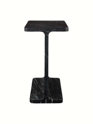 I-Beam Marble Side Table - Image 2