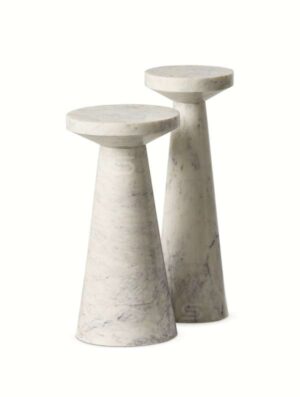 Athena Marble Side Table Set of 2 - Image 2