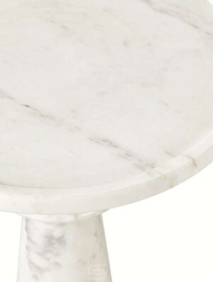 Sculpt Marble Pedestal Table - Image 3