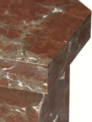 Hexa Rust Marble Table - Image 3