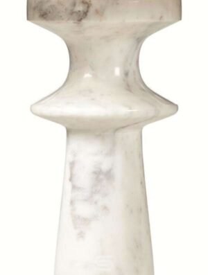 Sculpt Marble Pedestal Table - Image 5