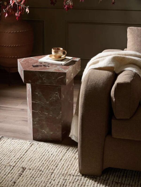 Hexa Rust Marble Table