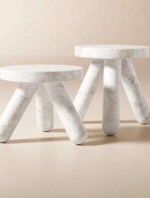 Jaxx Marble Side Tables Set Of 2 - Image 4